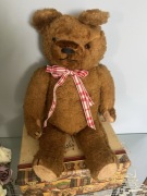 Miś trociniak PRL z ruchomymi łapkami