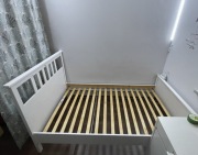 łóżko dwuosobowe ikea hemnes z materacem