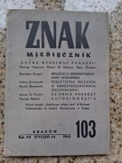 Znak miesięcznik nr 103 (1/1963) Jak wygrywać porażki; Anna Morawska