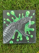 "WŚCIEKŁOŚĆ" - obraz ręcznie malowany