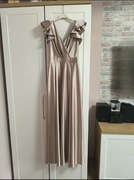 Elegancka, satynowa sukienka wieczorowa marki For You w rozmiarze XS (34)