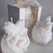 Podziękowanie dla gości - świeca sojowa aniolek