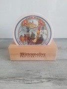 Podkładki pod piwo +  drewniany stojak 