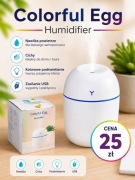 NAWILŻACZ POWIETRZA DYFUZOR ZAPACHOWY LAMPKA LED USB