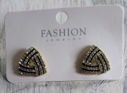 Kolczyki Aphrodite z cyrkoniami eleganckie kolczyki sztyfty nowe