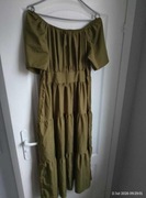 Sukienka oliwkowa zieleń 42 