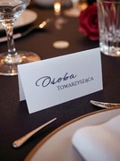 Winietki na stół weselny personalizowane / eleganckie ślub komunie chrzest