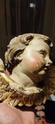 Głowa anioła putto cherubin Włochy 18 wiek