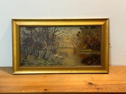 ANTYK Stary obraz olejny 1909 