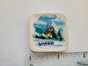 Magnes na lodówkę - 779f. WISŁA Talerzyk ceramiczny 