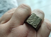 Złoty sygnet herbowy 585, 14k waga 13g