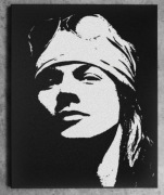 Guns N Roses Axl Rose Obraz ręcznie grawerowany Oryginalny prezent