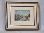 Kanał Saint-Martin w Paryżu , Alfred Sisley - kopia obrazu z XIX wieku .