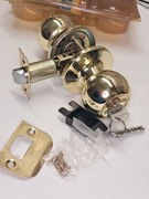 Zamek wpuszczany z gałką kolor złoty nowy