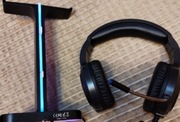 Stojak na słuchawki Havit TH650 podświetleniem RGB 2 porty USB + słuchawki 