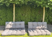 Zestaw poduszek na narożnik z europalet