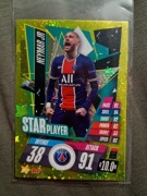 Neymar Jr STAR PLAYER Match Attax Treading Card Game