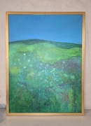 Obraz akrylowy 60x80 cm w złotej drewnianej ramie 