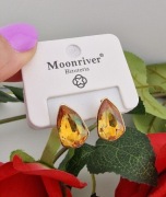 Śliczne kolczyki złote Stal chirurgiczna 316L 