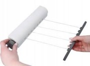 SUSZARKA NA PRANIE rozsuwana 4 x 3,6m ścienna linka zwijana automatyczna