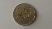 MONETA 5 PESO 1980 ROK URUGWAJ