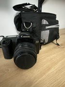 Aparat foto Canon EOS 100f, obiektyw Sigma , torba, 3 filmy, nowa bateria.