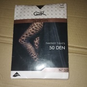 Rajstopy Gatta Moments N°30 – Wzór Panterka, 50 DEN, Rozmiar 2-S