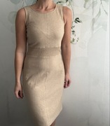 Sukienka ołówkowa wełna wiskoza jesień zima s m