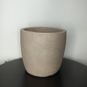 Donica CERAMICZNA Szara D 14 cm x 13 cm HANDMADE