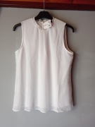 Orsay bluzka biały szyfon z podszewką rozm. 40