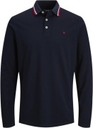 Jack & Jones Koszulka Polo L Mężczyźni granatowa dżokejka