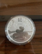 Moneta srebrna 1 oz Ag 9999 Lunar III: Rok Węża 2025. Perth Mint