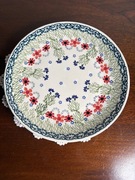 Talerz obiadowy płaski 26 cm ceramika bolesławiecka