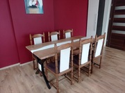 Stół dębowy z żywicą