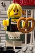 Minifigurka LEGO COL11-3 Pretzel Girl Precel seria 11