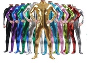 złoty kombinezon strój przebranie r. 2XL z błyszczącej metalicznej lycry