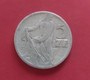 Moneta 5 złotych 1958 r. rybak