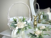 Ozdoba, stroik na Koszyczek wielkanocny Wielkanoc koszyk