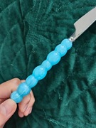 Sztućce zestaw niebieski ciekawy ozdobny 