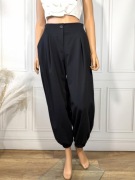 Spodnie alladynki szerokie nogawki z bawełną r. M L