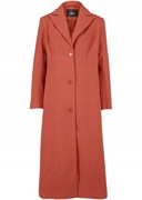 Długi damski PŁASZCZ  w RUDYM  kolorze   50