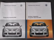 Dwa foldery reklamowe "Volkswagena Golfa" z roku 2003