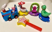 Świnka Peppa pociąg na baterie z wagonami + GRATIS