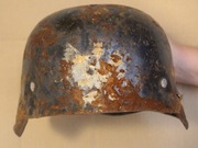 HEŁM WOJSKOWY Z ORZEŁKIEM - CIEKAWY ORZEŁEK - BARDZO STARY, RZADKOŚĆ