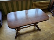 Drewniana ława (stół) z rozkładanym blatem i regulowaną wysokością