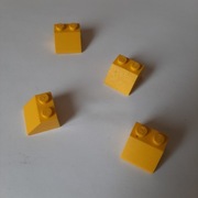 Lego 3039 żółty Slope 45° 2 x 2