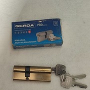 wkładka do zamka drzwi zewnetrznych Gerda kolor złoty długość 8 cm 