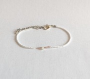 Delikatna Biała Bransoletka 