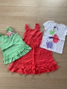 CRAZY 8 BLUZKA SUKIENKA TOP NOWE 6-8 LAT 128 CM