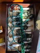 Komplet świeczkowy Volta PRL oryginalne lampki świąteczne + spinacze